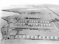 Vista aérea del acuartelamiento de Villa Cisneros