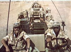 Patrulla de reconocimiento en la frontera del Sahara Occidental (1975)