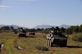 Sección ligera acorazada desplegada en el CMT de Navetas en Málaga (2012)