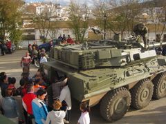 Exposición estática de material en Teba (Málaga)